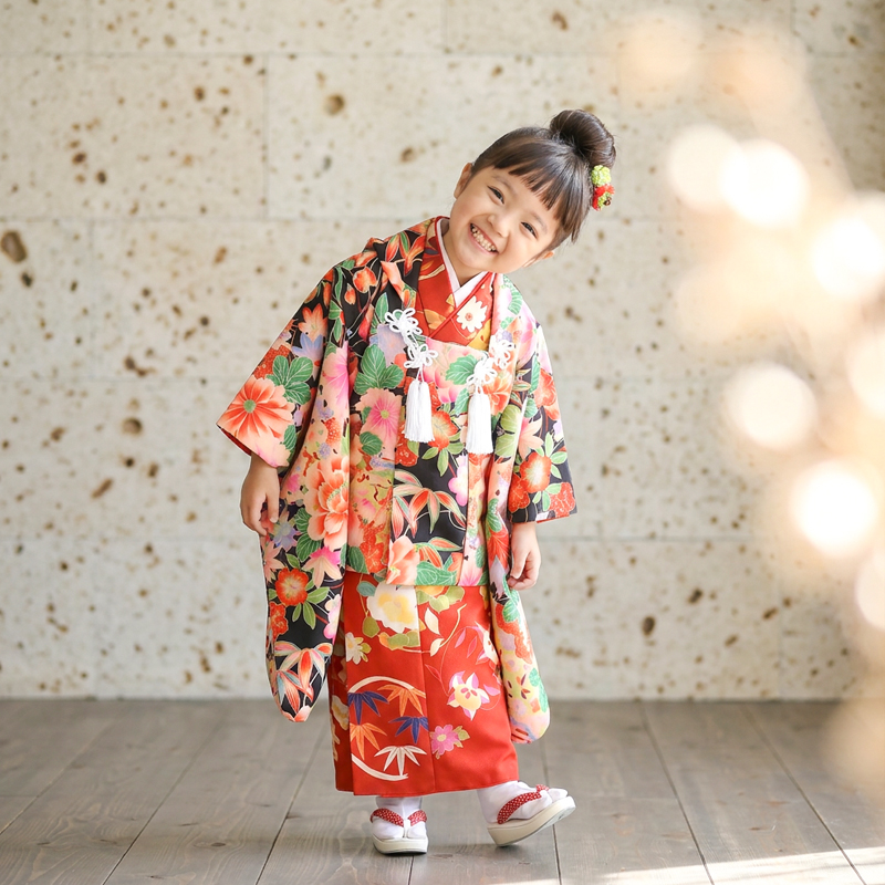 七五三着物3歳女の子画像