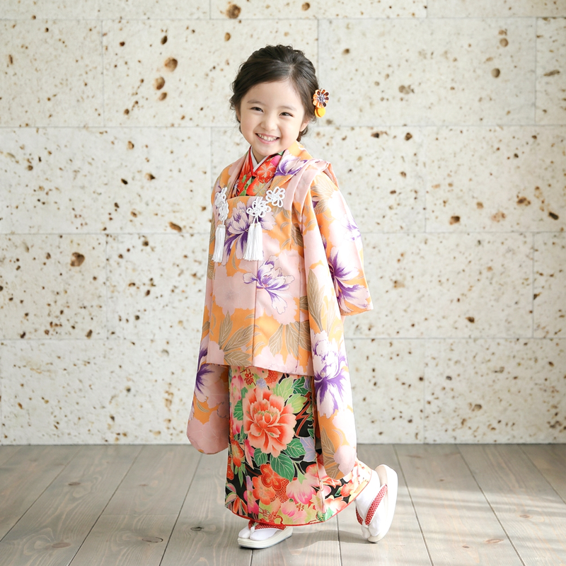 七五三着物3歳女の子画像