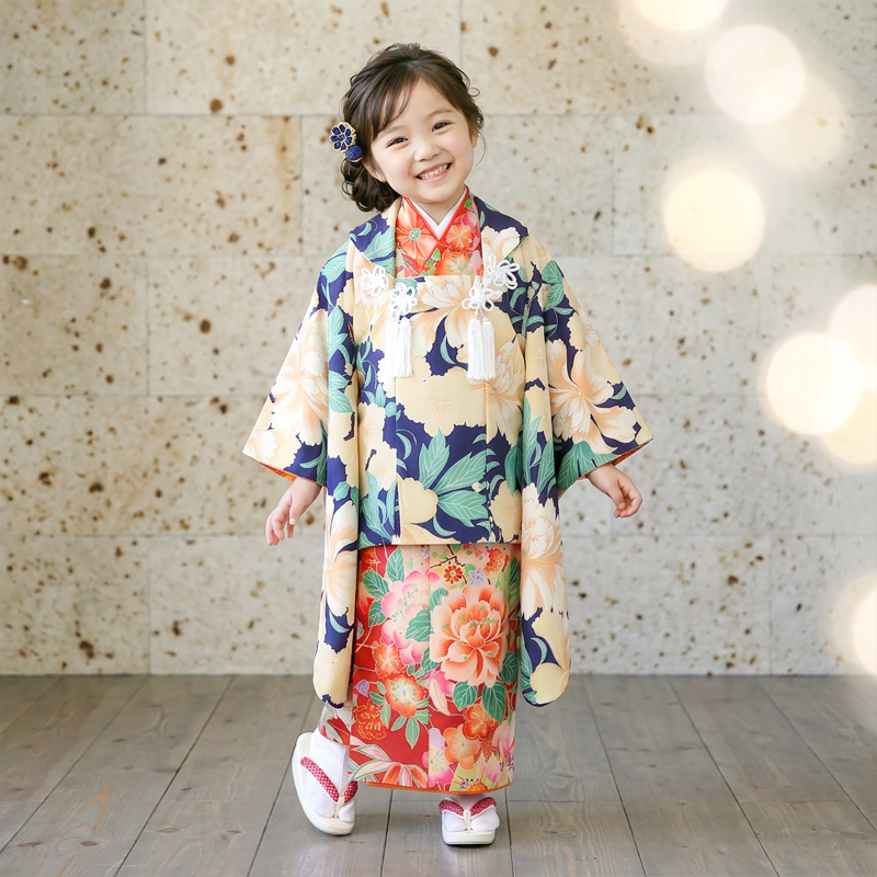 七五三着物3歳女の子画像