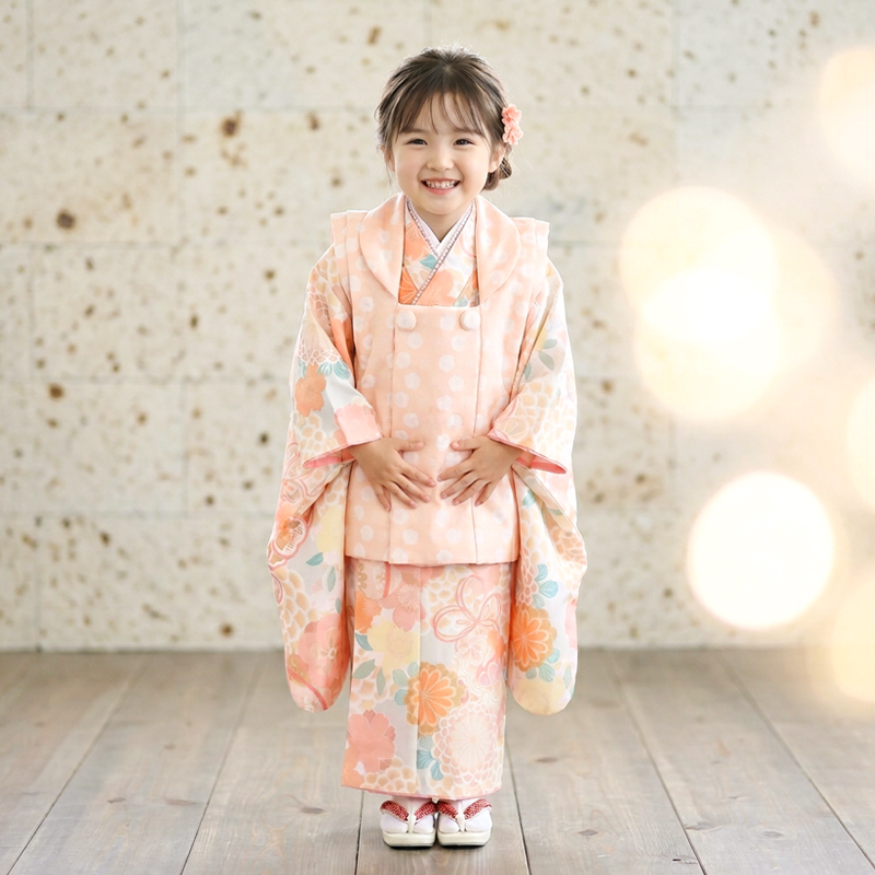七五三着物3歳女の子画像