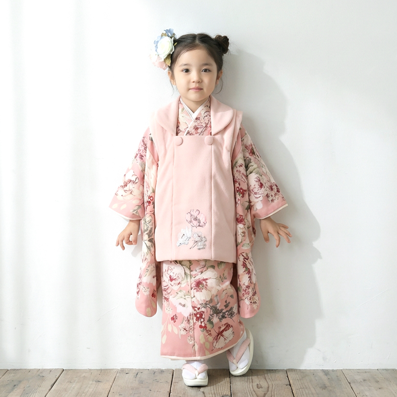 七五三着物3歳女の子画像