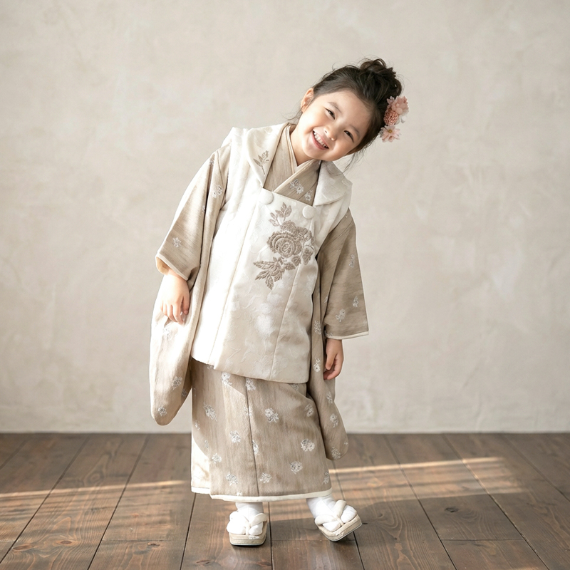 七五三着物3歳女の子画像