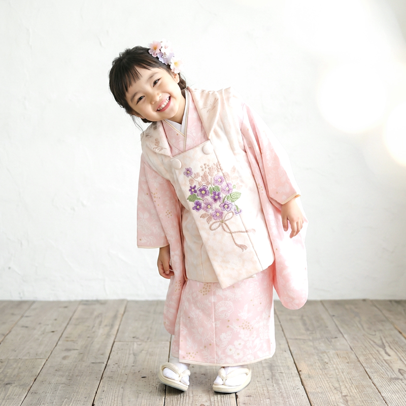 七五三着物3歳女の子画像