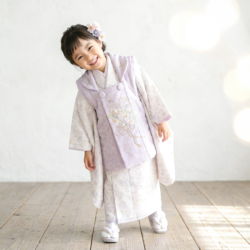 七五三着物3歳女の子画像