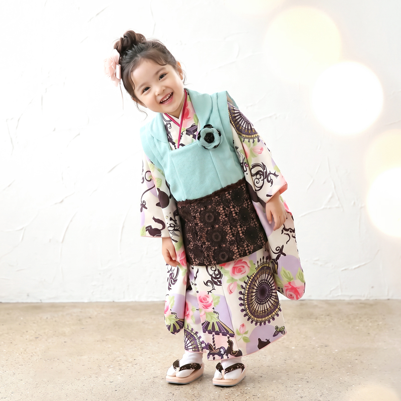七五三着物3歳女の子画像