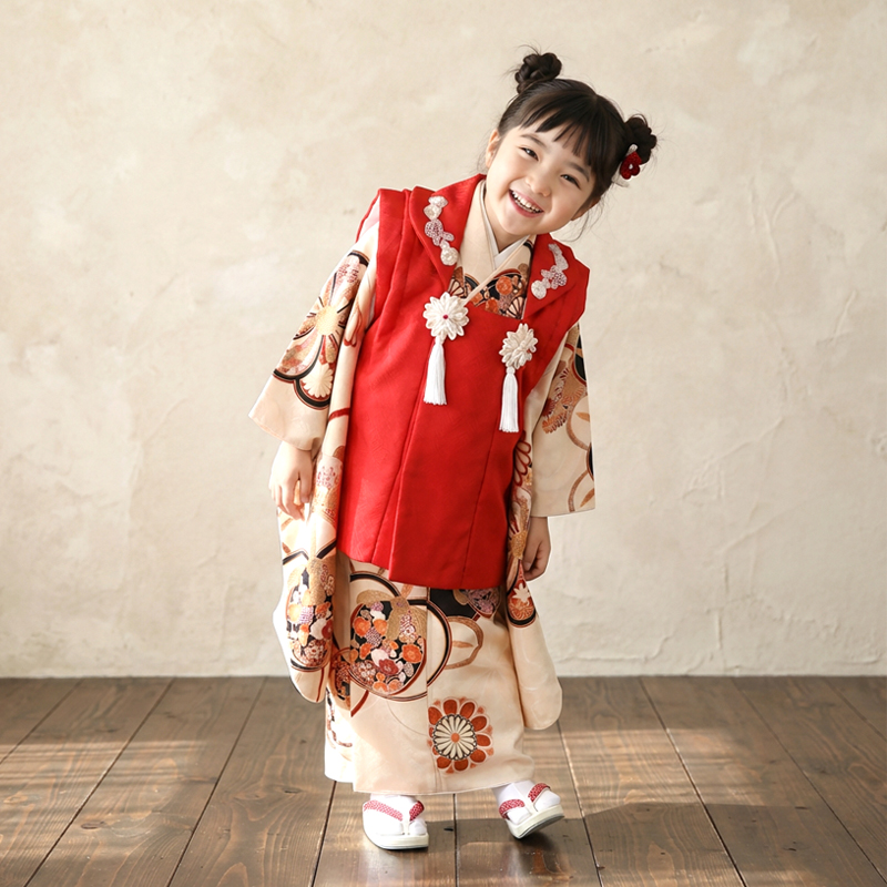 七五三着物3歳女の子画像