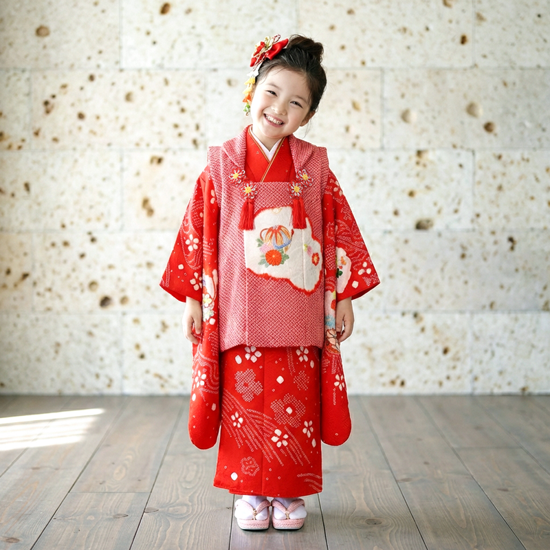 七五三着物3歳女の子画像
