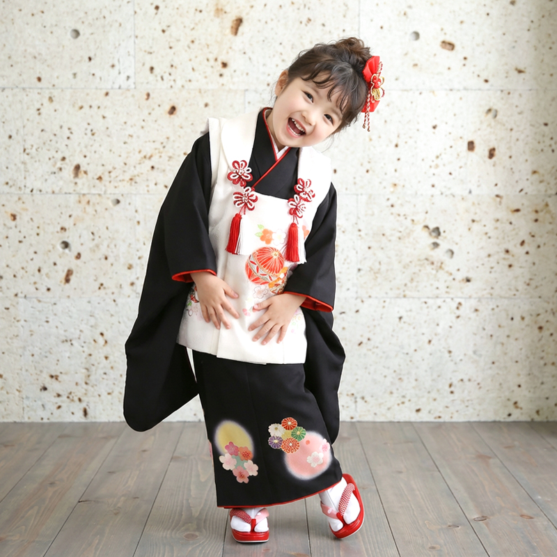 七五三着物3歳女の子画像