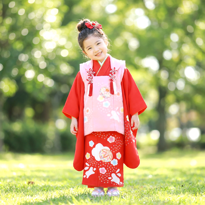 七五三着物3歳女の子画像