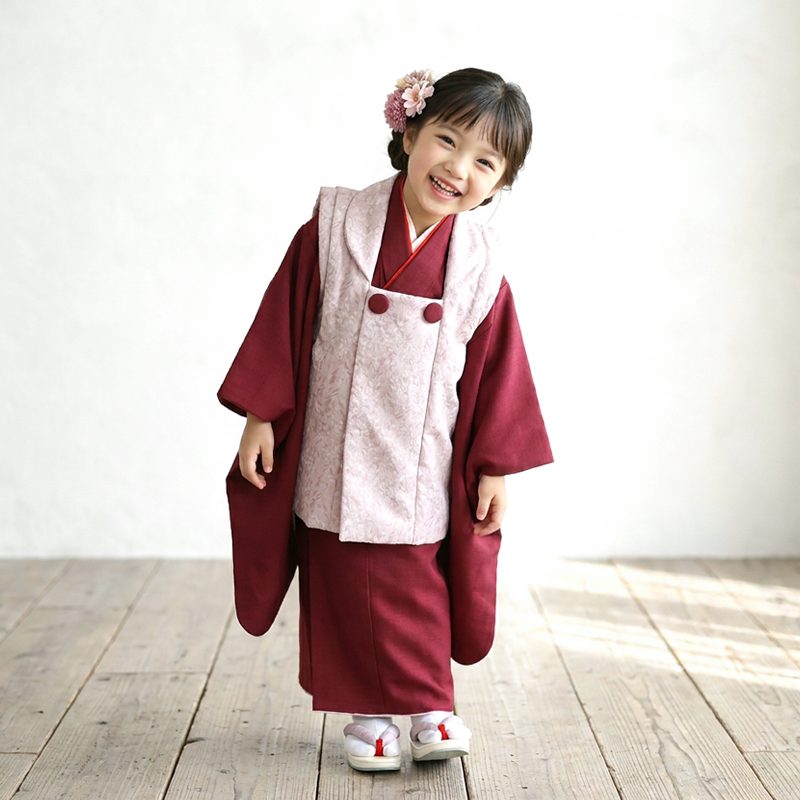 七五三着物3歳女の子画像
