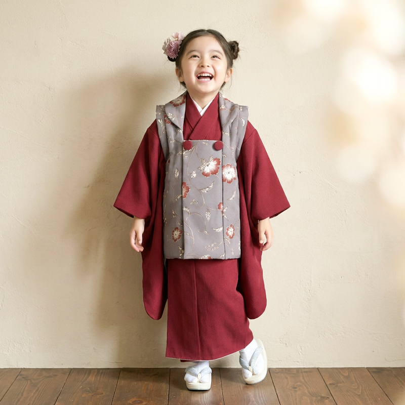 七五三着物3歳女の子画像