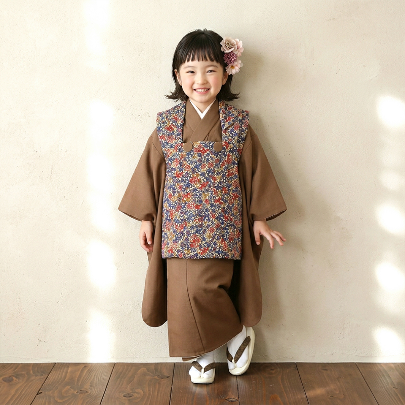 七五三着物3歳女の子画像