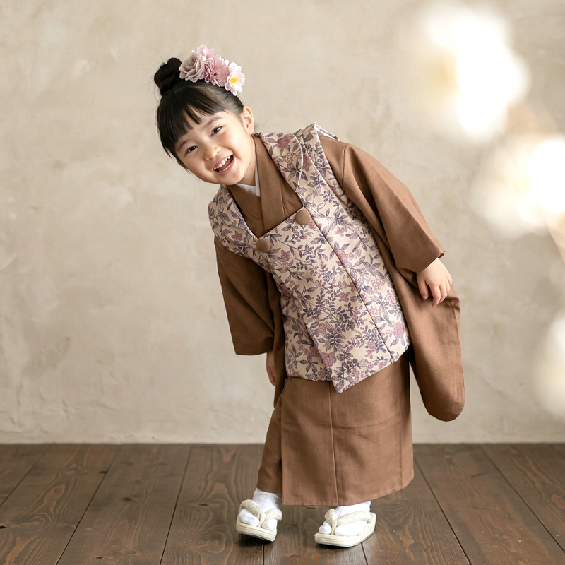 七五三着物3歳女の子画像