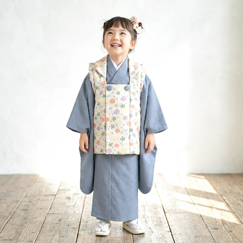 七五三着物3歳女の子画像