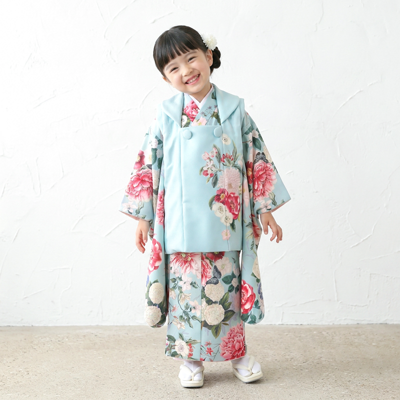 七五三着物3歳女の子画像