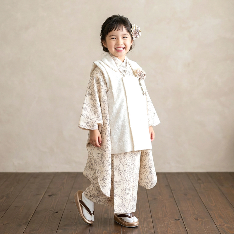 七五三着物3歳女の子画像