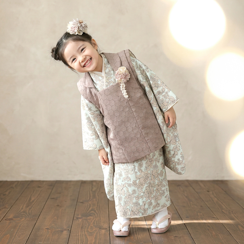七五三着物3歳女の子画像