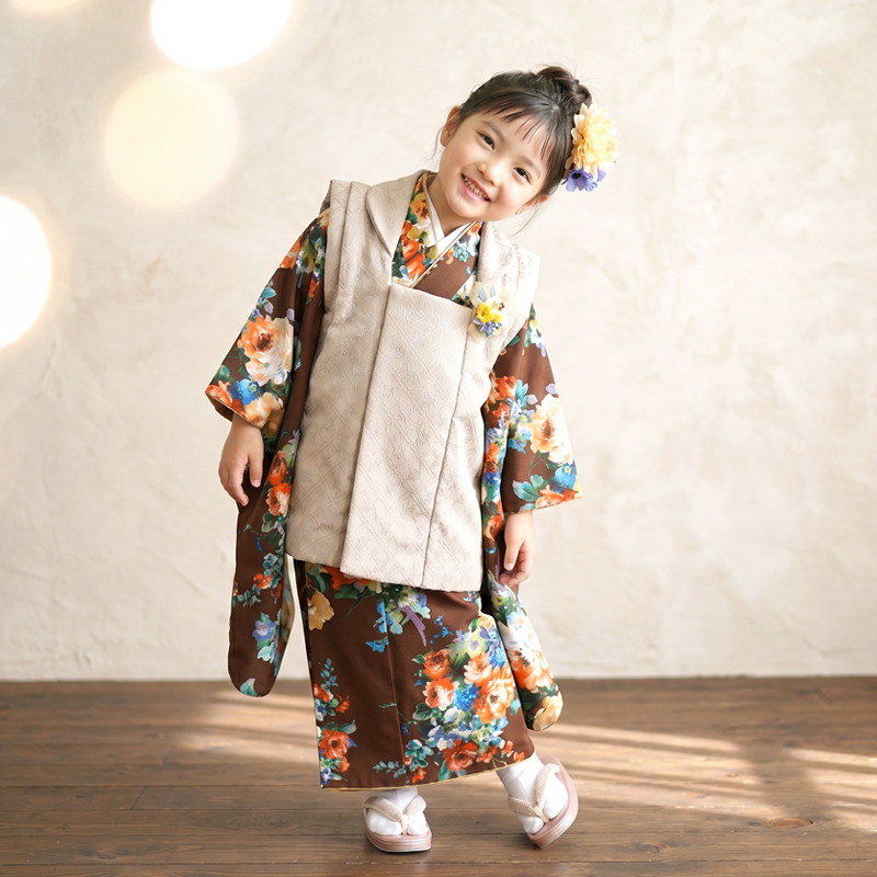 七五三着物3歳女の子画像