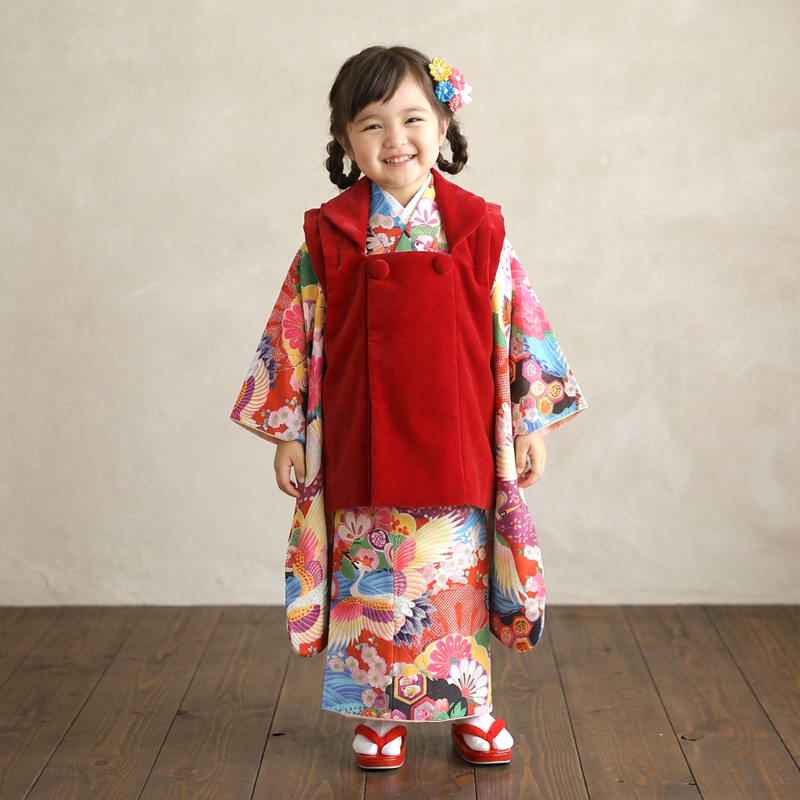 七五三着物3歳女の子画像