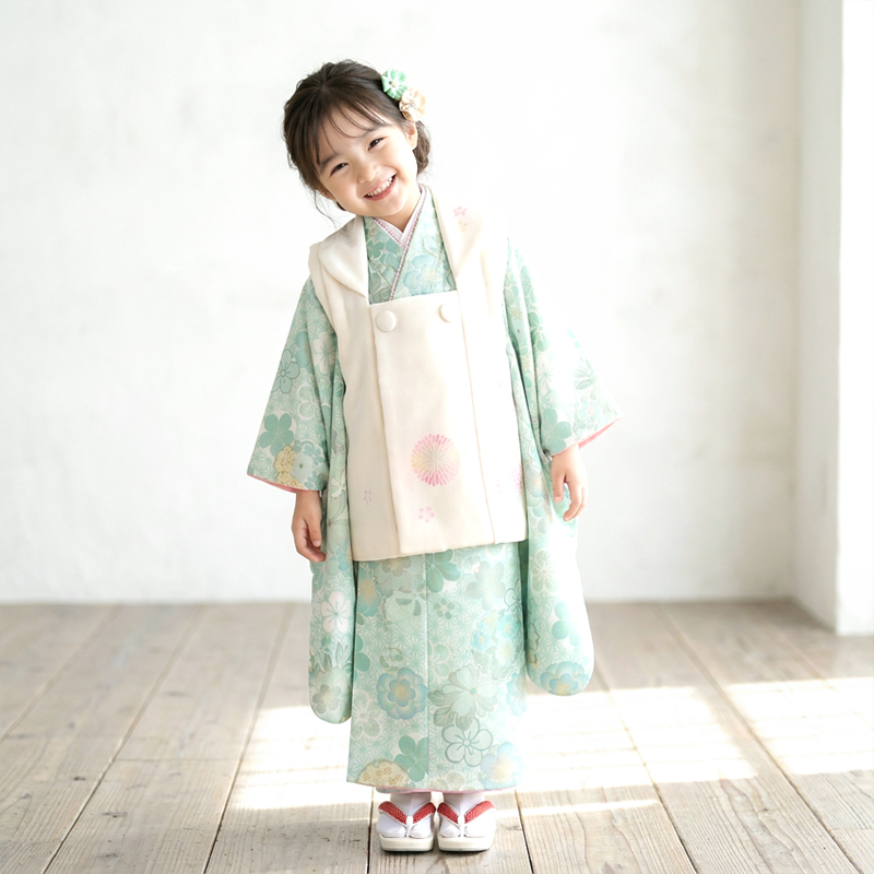 七五三着物3歳女の子画像