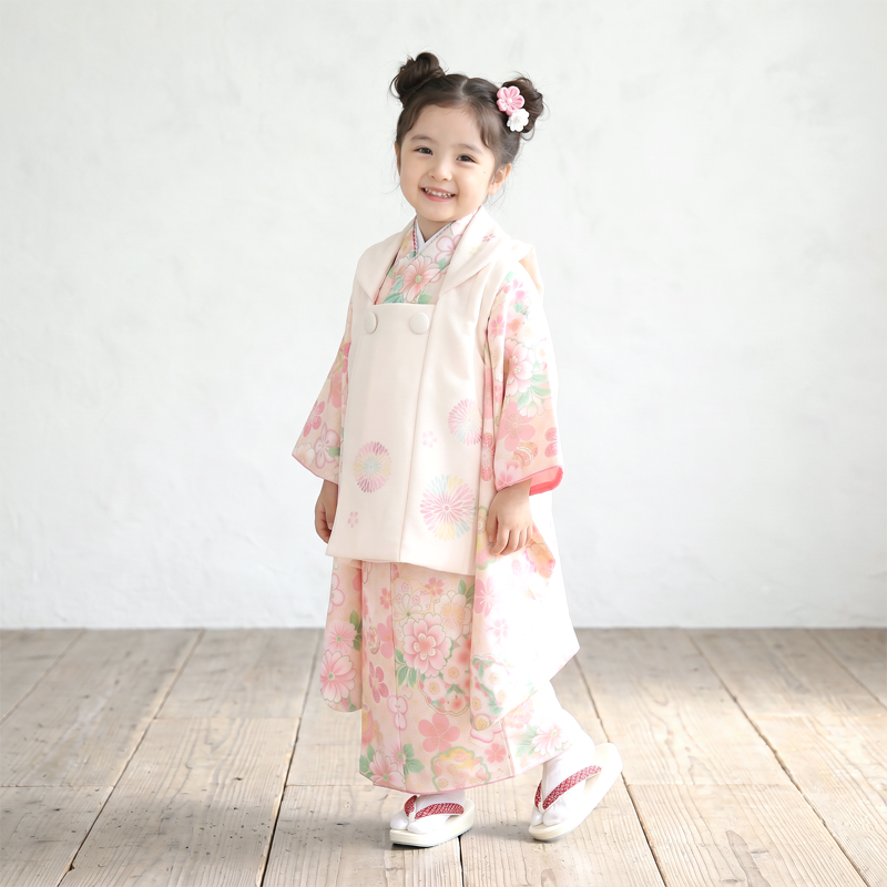七五三着物3歳女の子画像