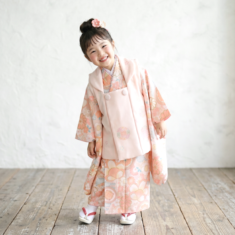 七五三着物3歳女の子画像