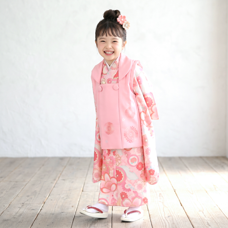 七五三着物3歳女の子画像