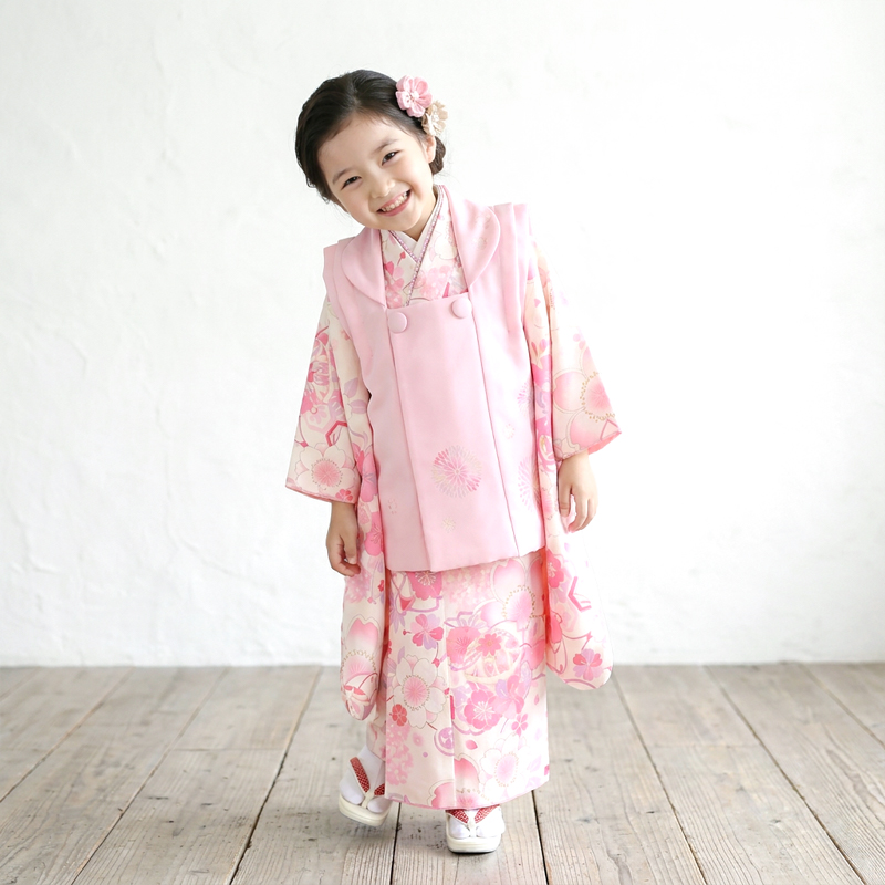 七五三着物3歳女の子画像