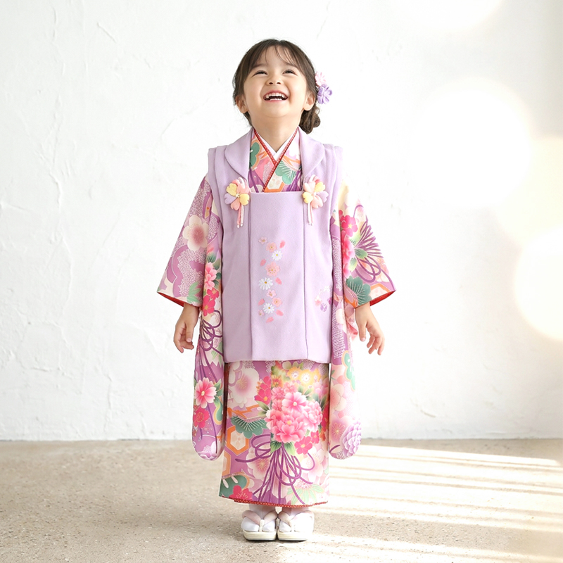 七五三着物3歳女の子画像