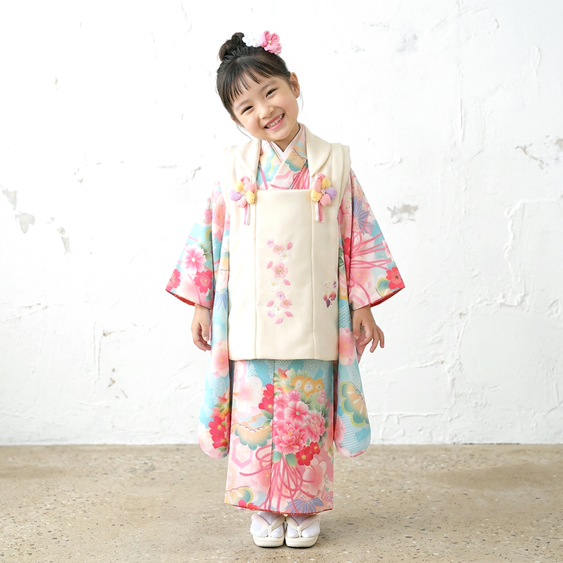 七五三着物3歳女の子画像