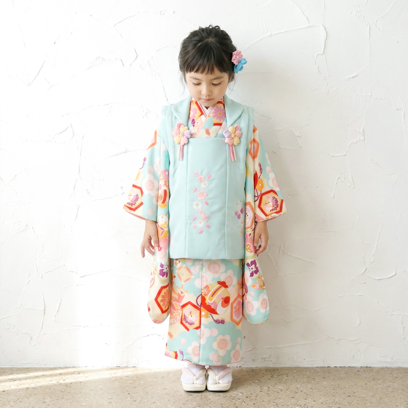 七五三着物3歳女の子画像