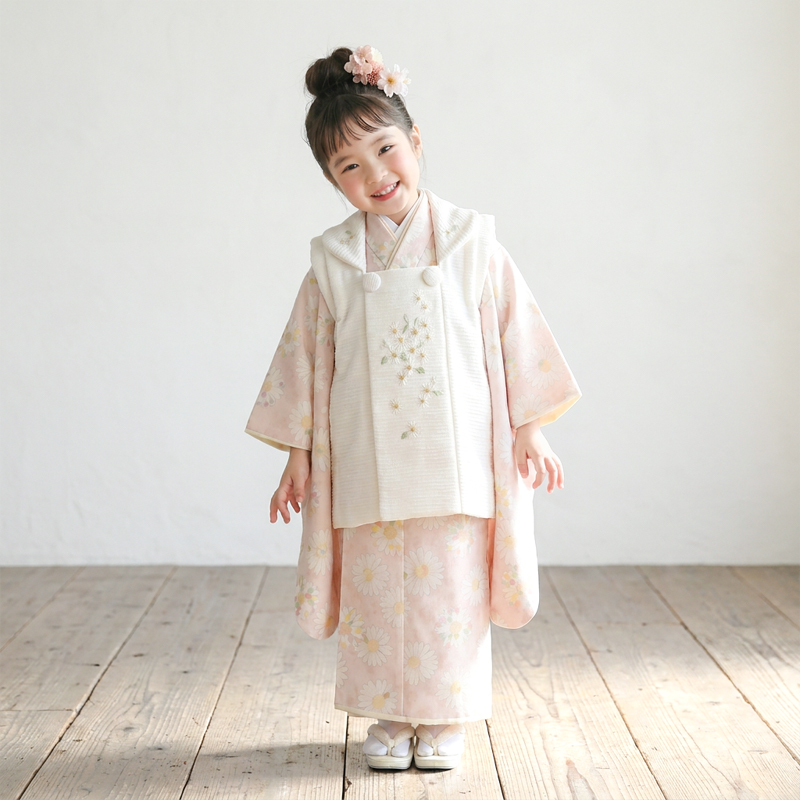七五三着物3歳女の子画像