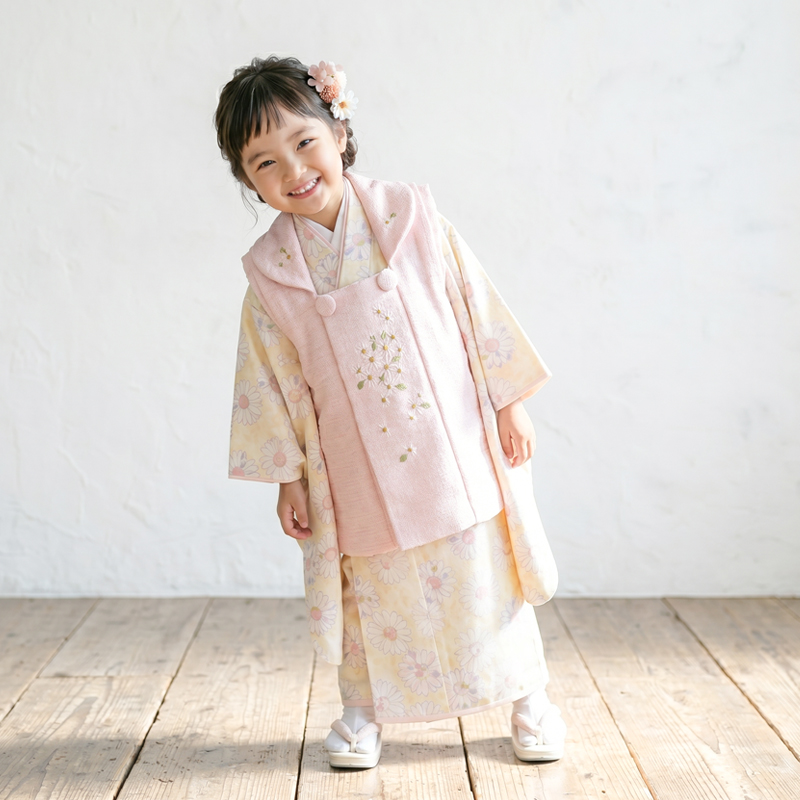 七五三着物3歳女の子画像