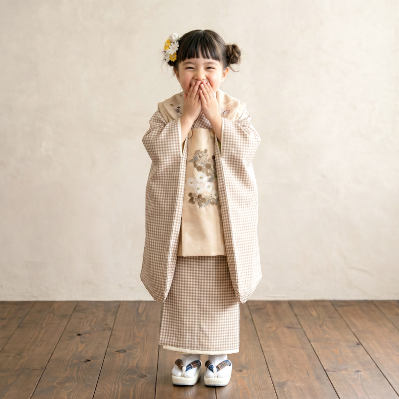 七五三着物3歳女の子画像