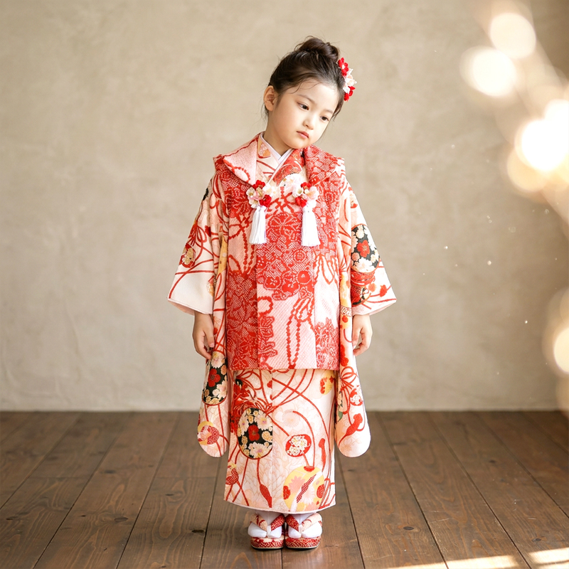 七五三着物3歳女の子画像
