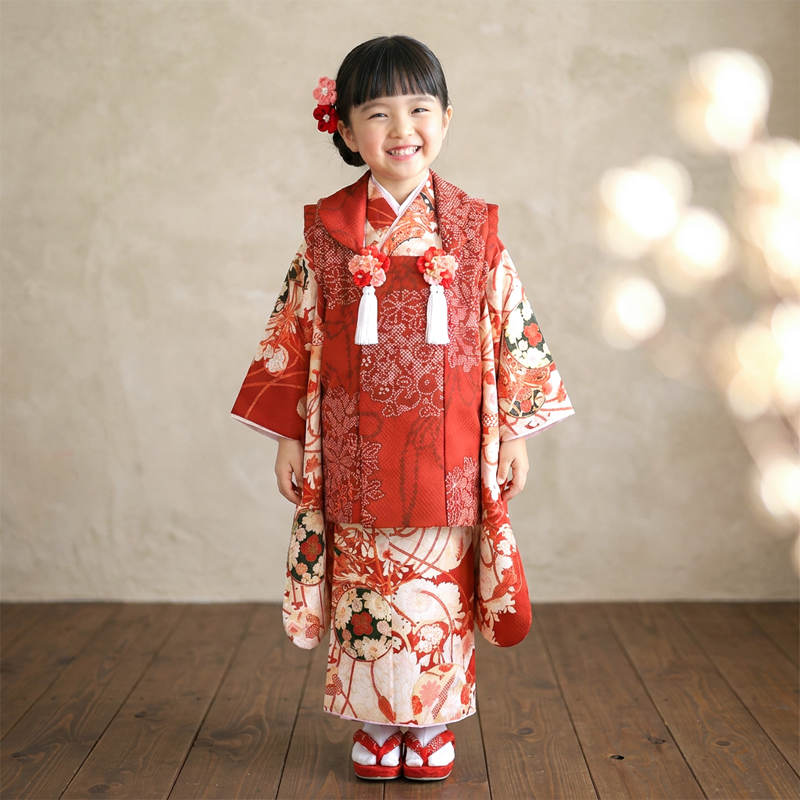 七五三着物3歳女の子画像