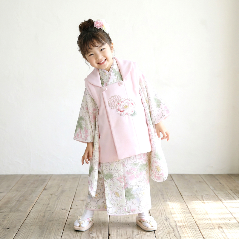 七五三着物3歳女の子画像