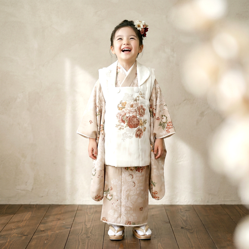 七五三着物3歳女の子画像