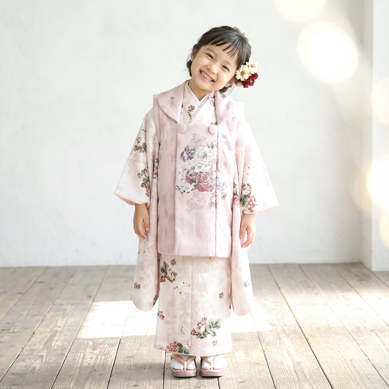七五三着物3歳女の子画像