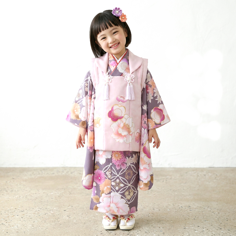 七五三着物3歳女の子画像