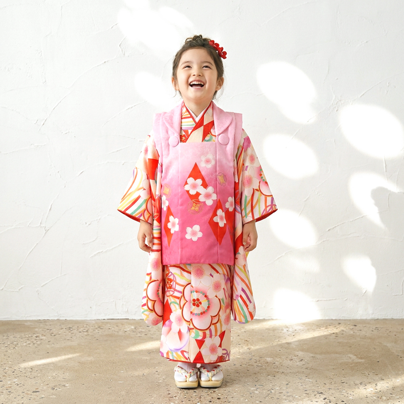 七五三着物3歳女の子画像