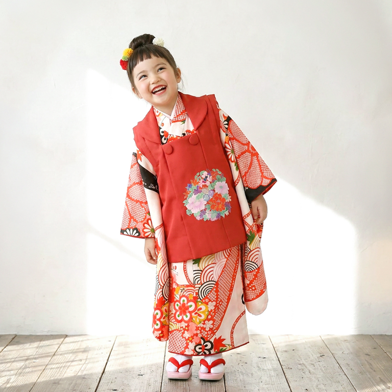 七五三着物3歳女の子画像