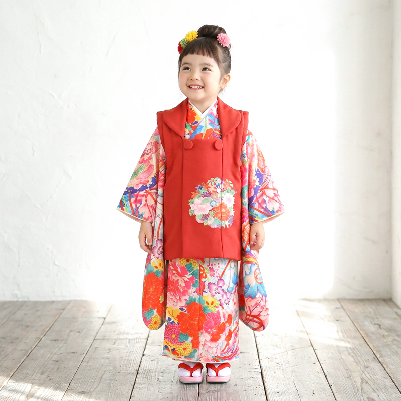 七五三着物3歳女の子画像