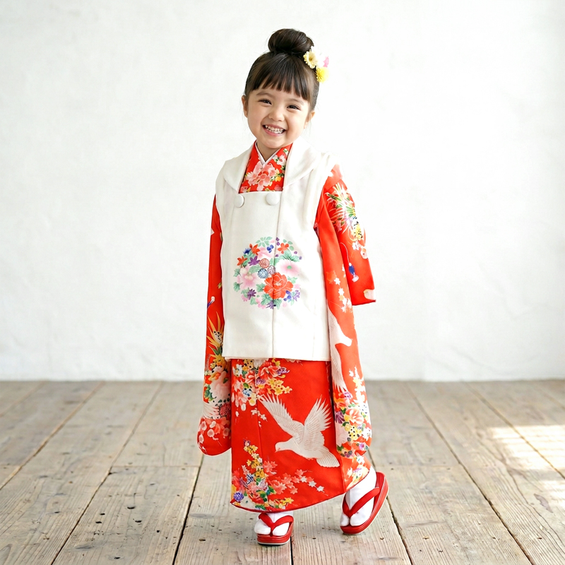 七五三着物3歳女の子画像