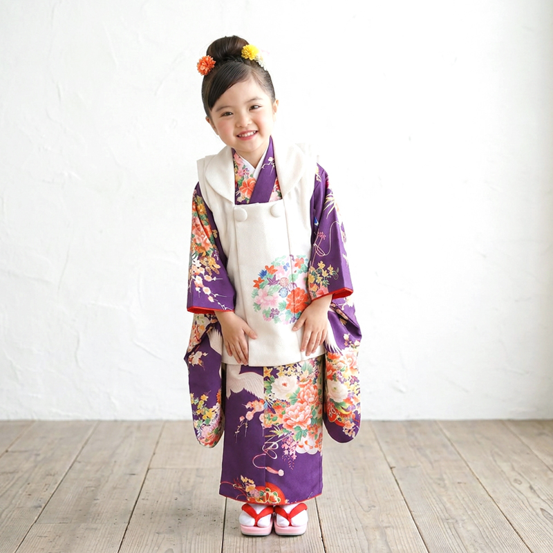 七五三着物3歳女の子画像