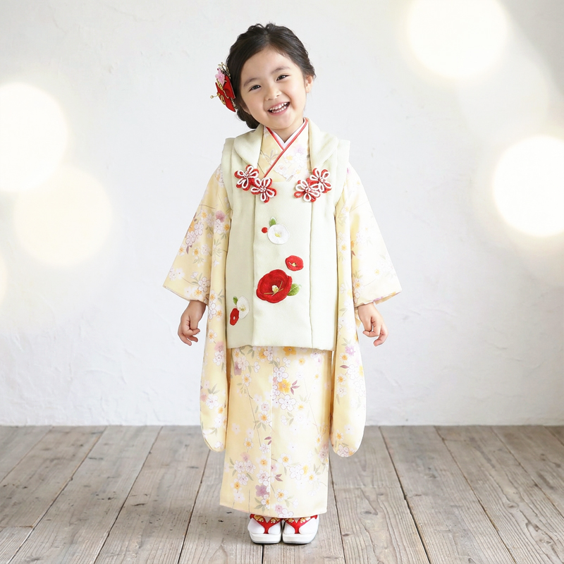 七五三着物3歳女の子画像