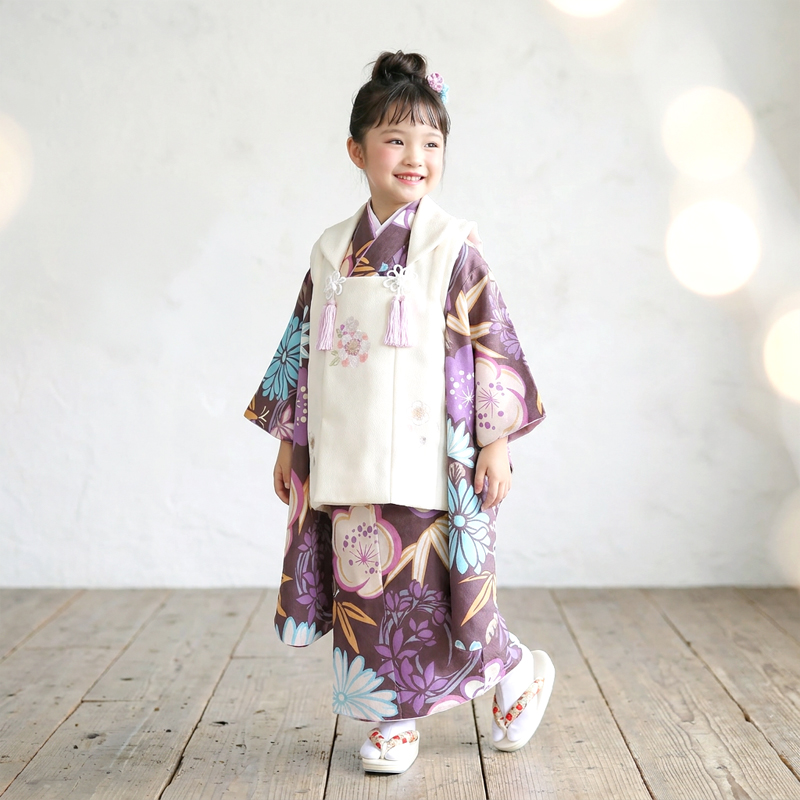 七五三着物3歳女の子画像