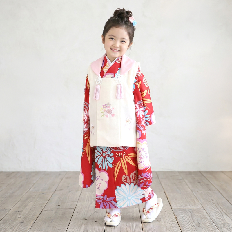 七五三着物3歳女の子画像