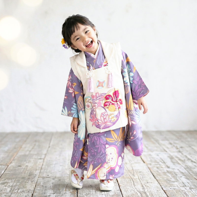 七五三着物3歳女の子画像