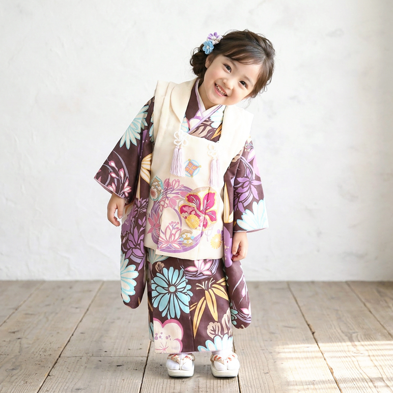 七五三着物3歳女の子画像
